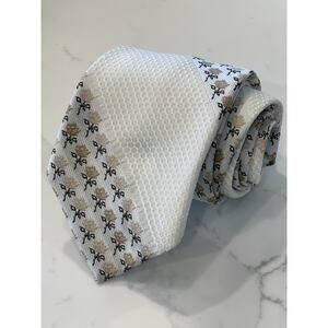 NOS Vintage Damon Tie Polyester 56.5 x 4 Retro 60s 70s Hippie Stripes Flowers